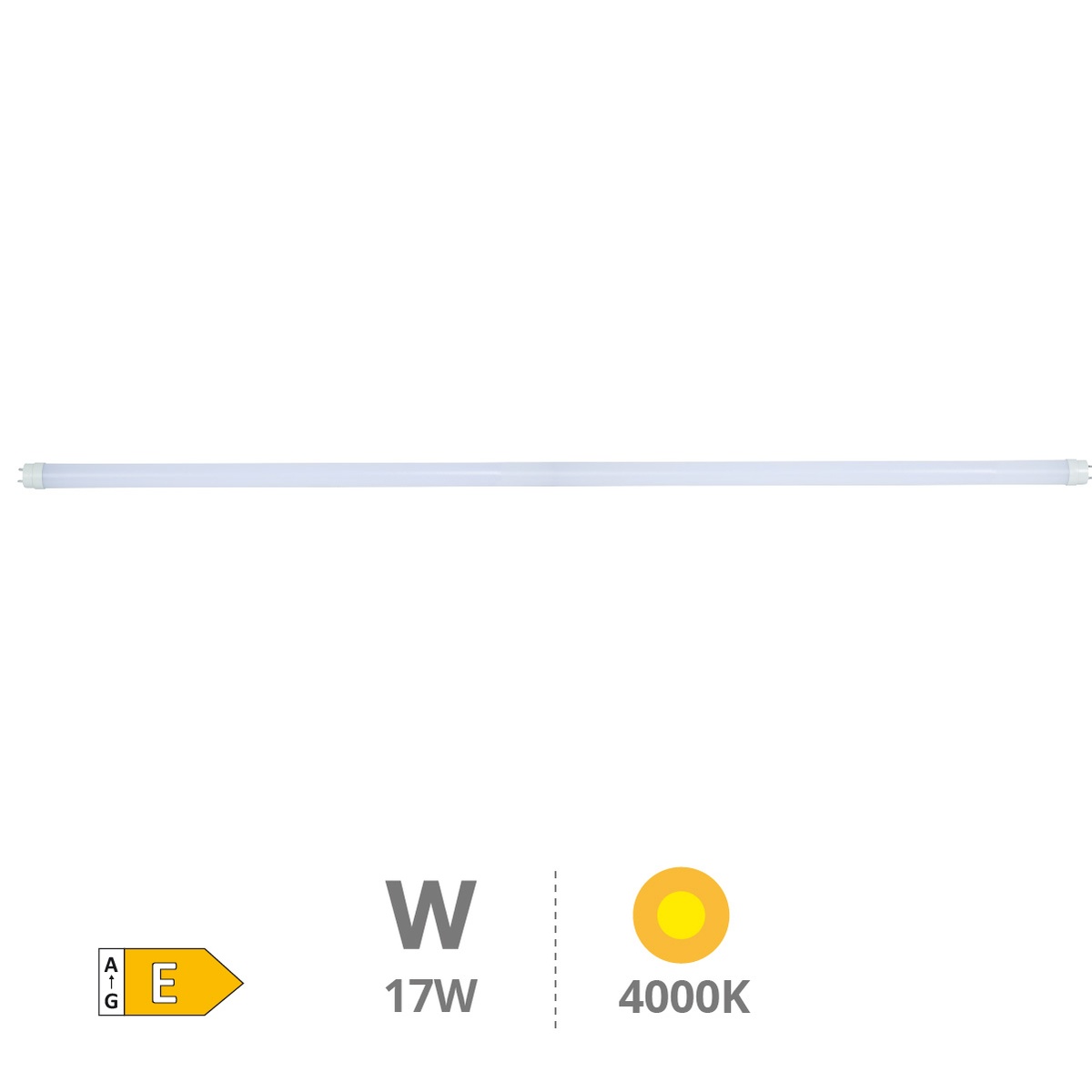 T8 LED nanoplastic 120cm 17W 4000K
