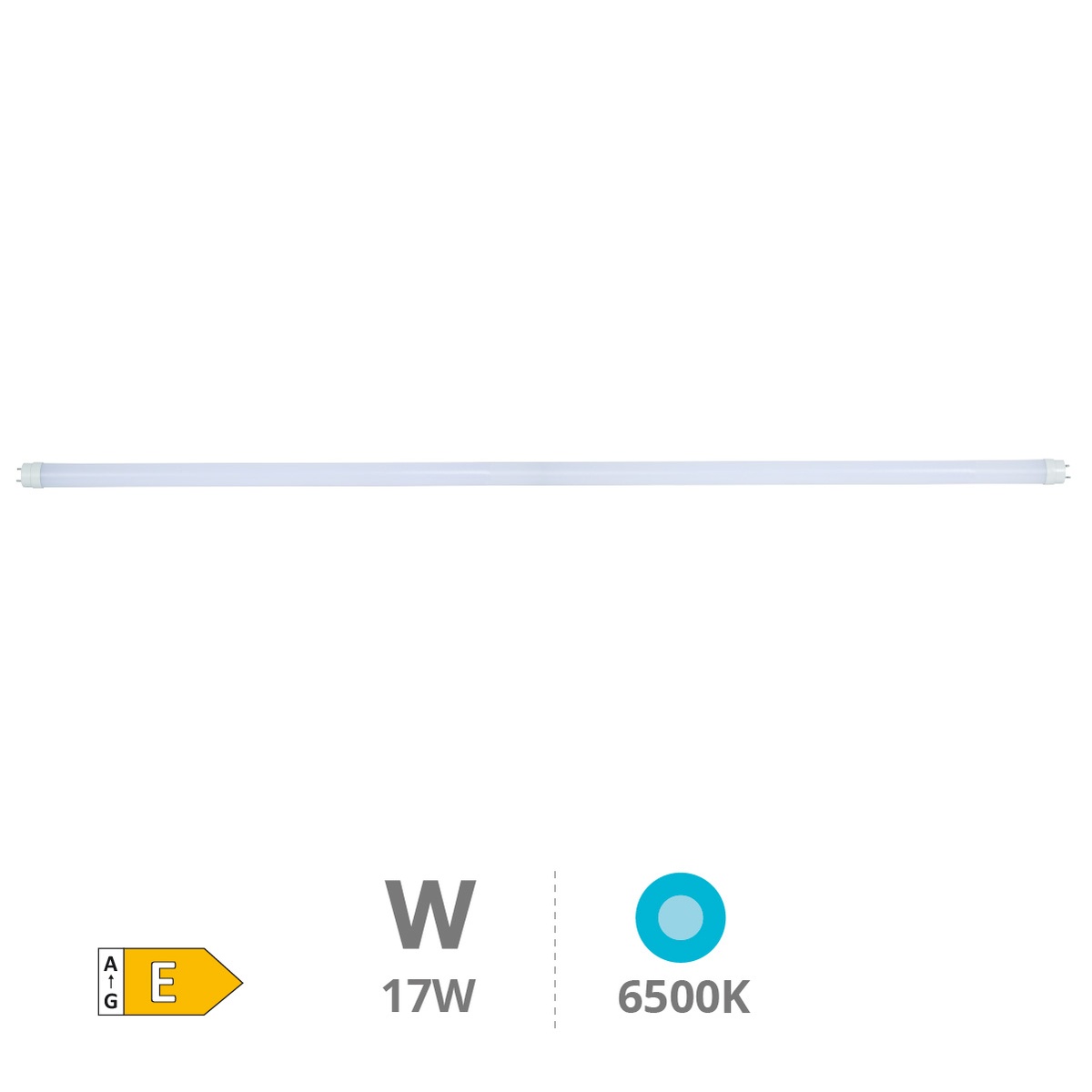 Tube T8 LED nanoplastique 120cm 17W 6500K
