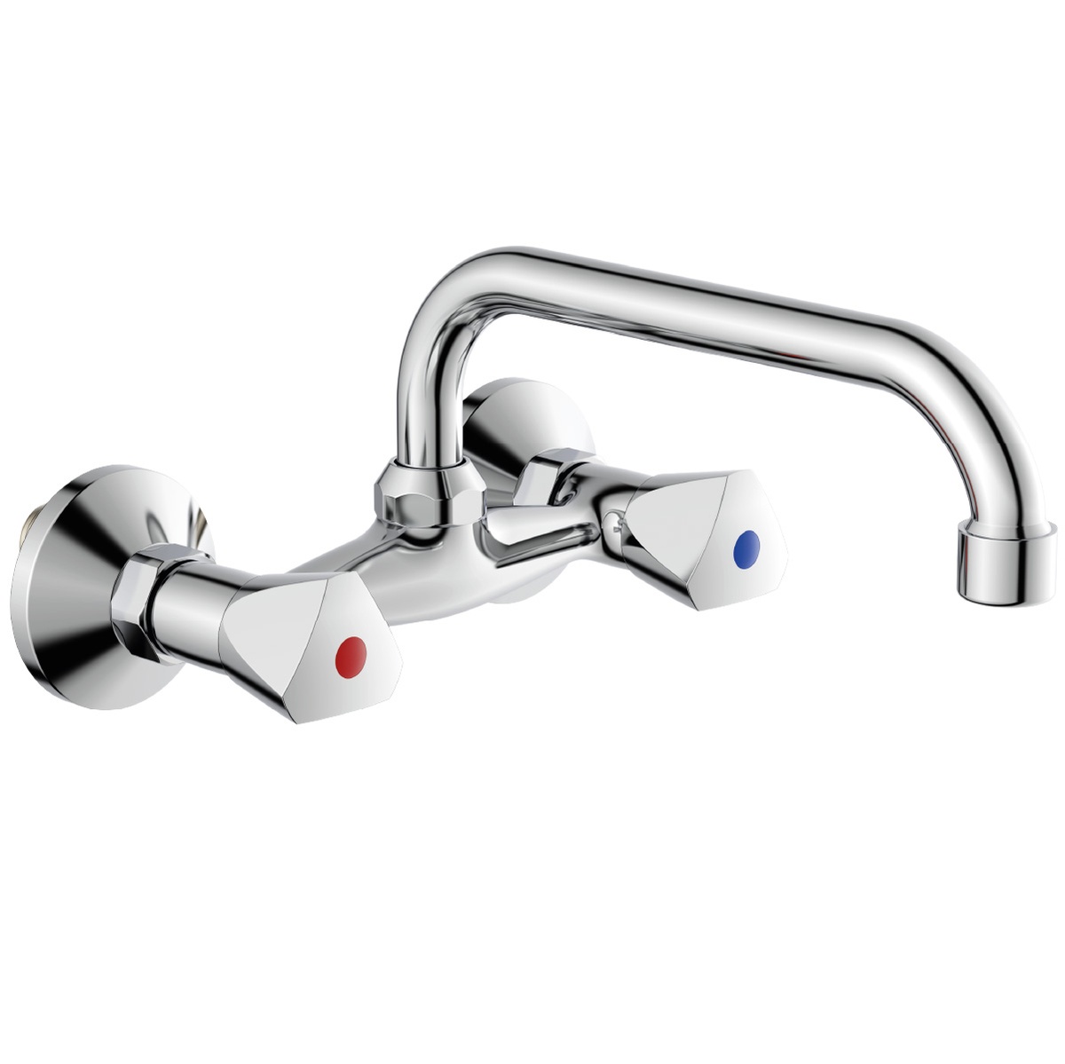 Iguazú Serie double sink wall tap