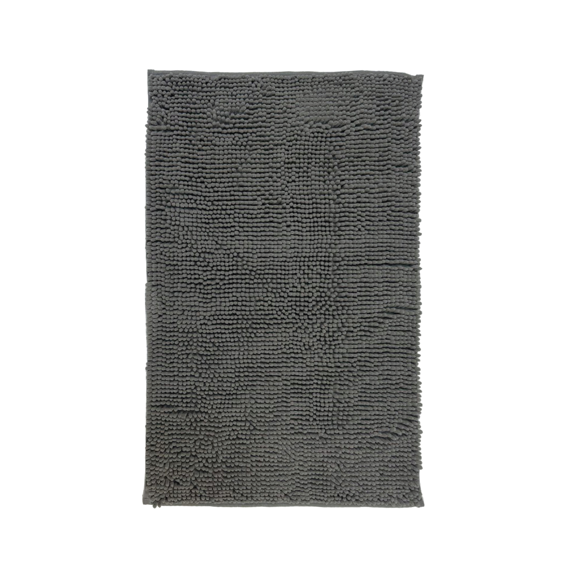 Tapete de banho em chenille 80x50cm Cinzento