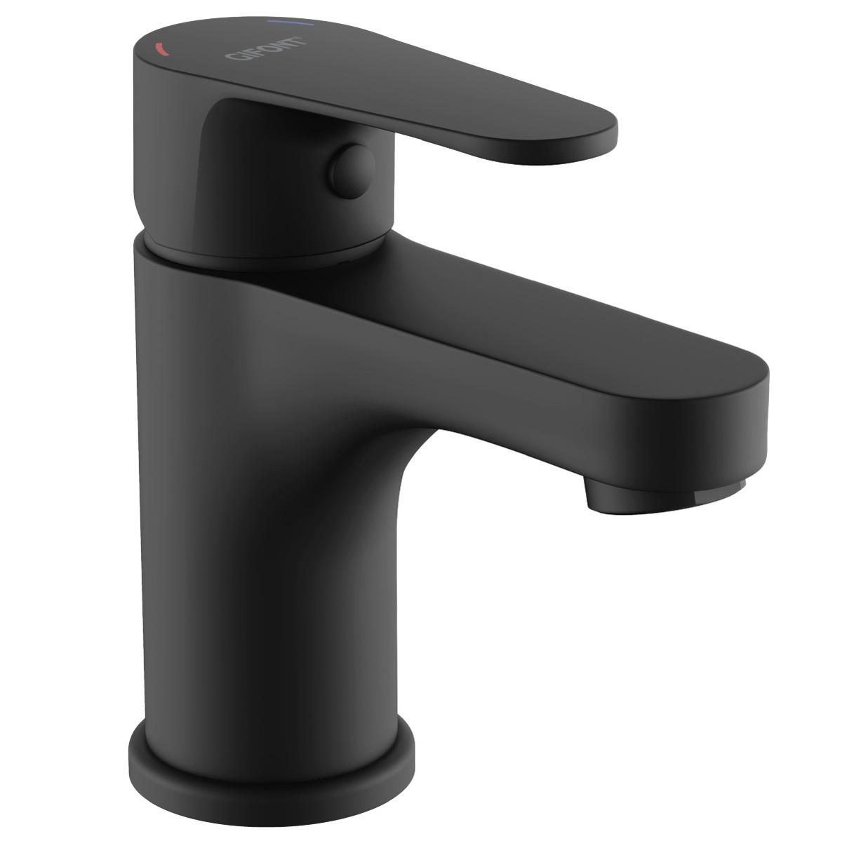 Roma Series matt black basin faucet