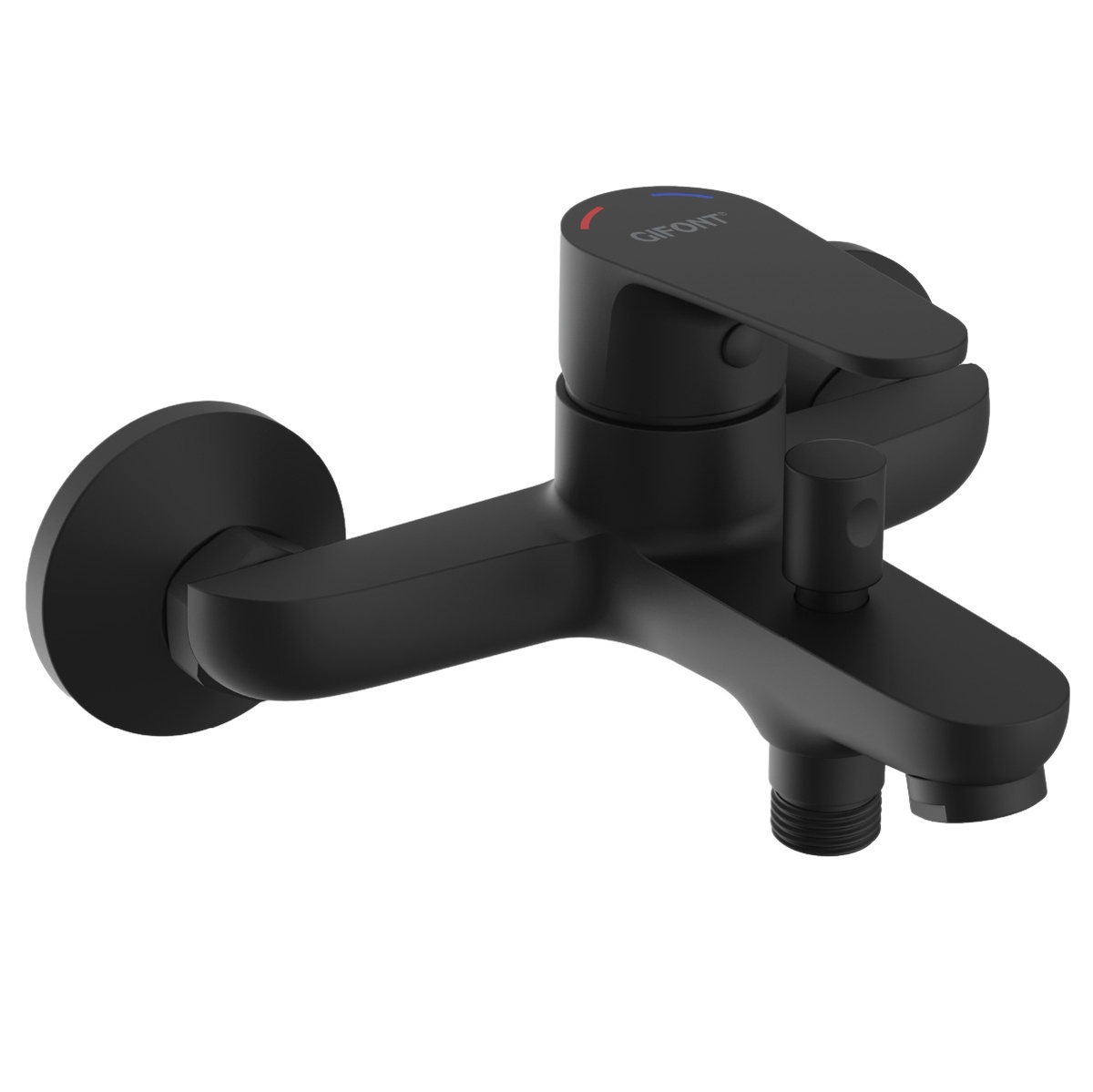 Robinet de baignoire Série Roma noir mat