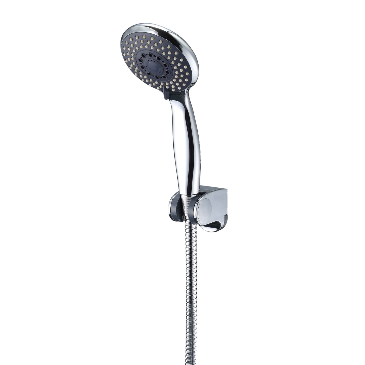 Noma Shower Kit: 3-function shower head + hose + adjustable chrome bracket