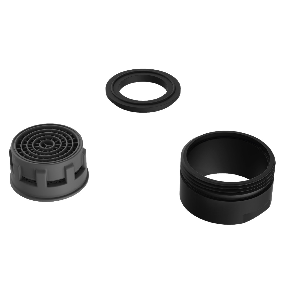 Male areator Ø24 Matt black