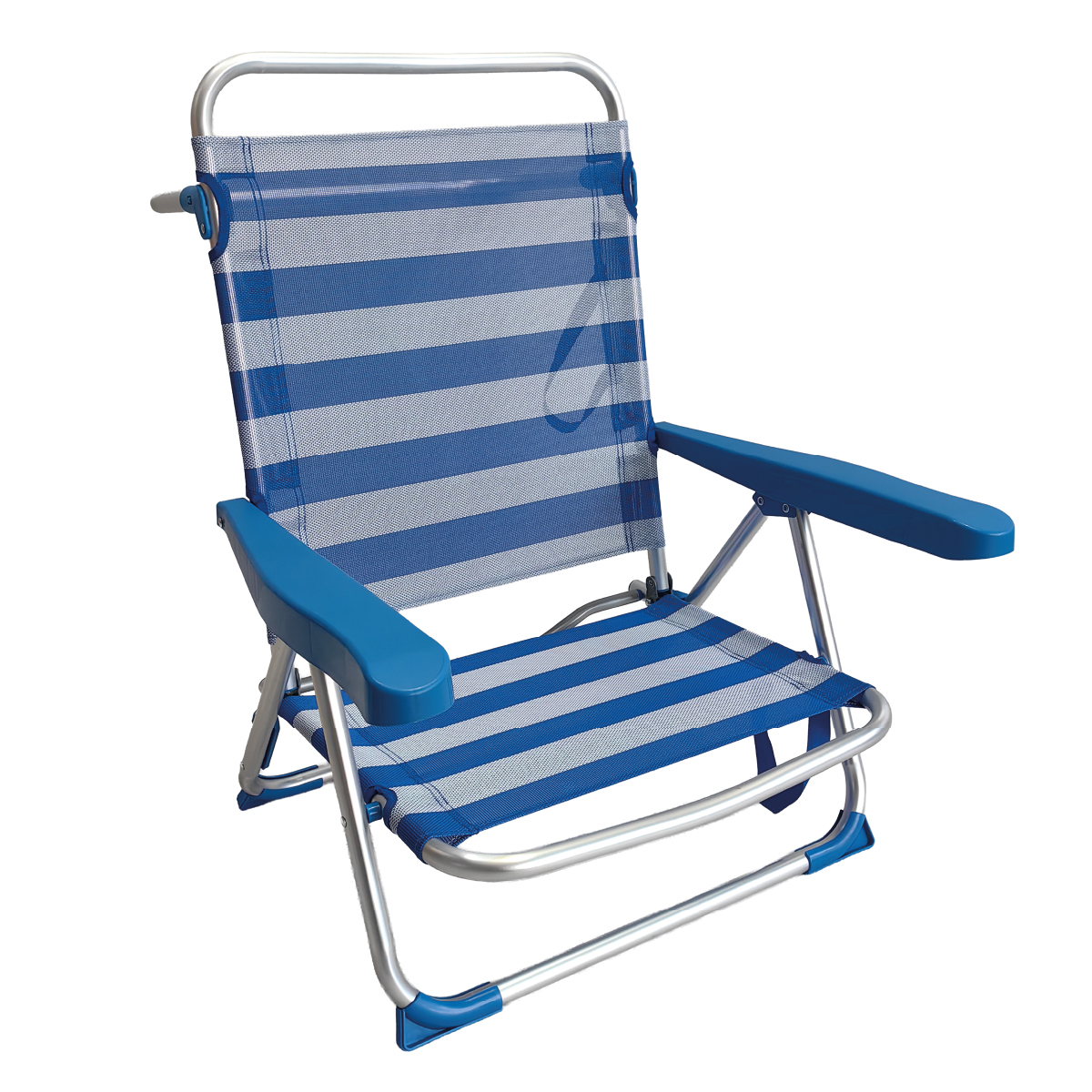 Small multi-position folding beach chair