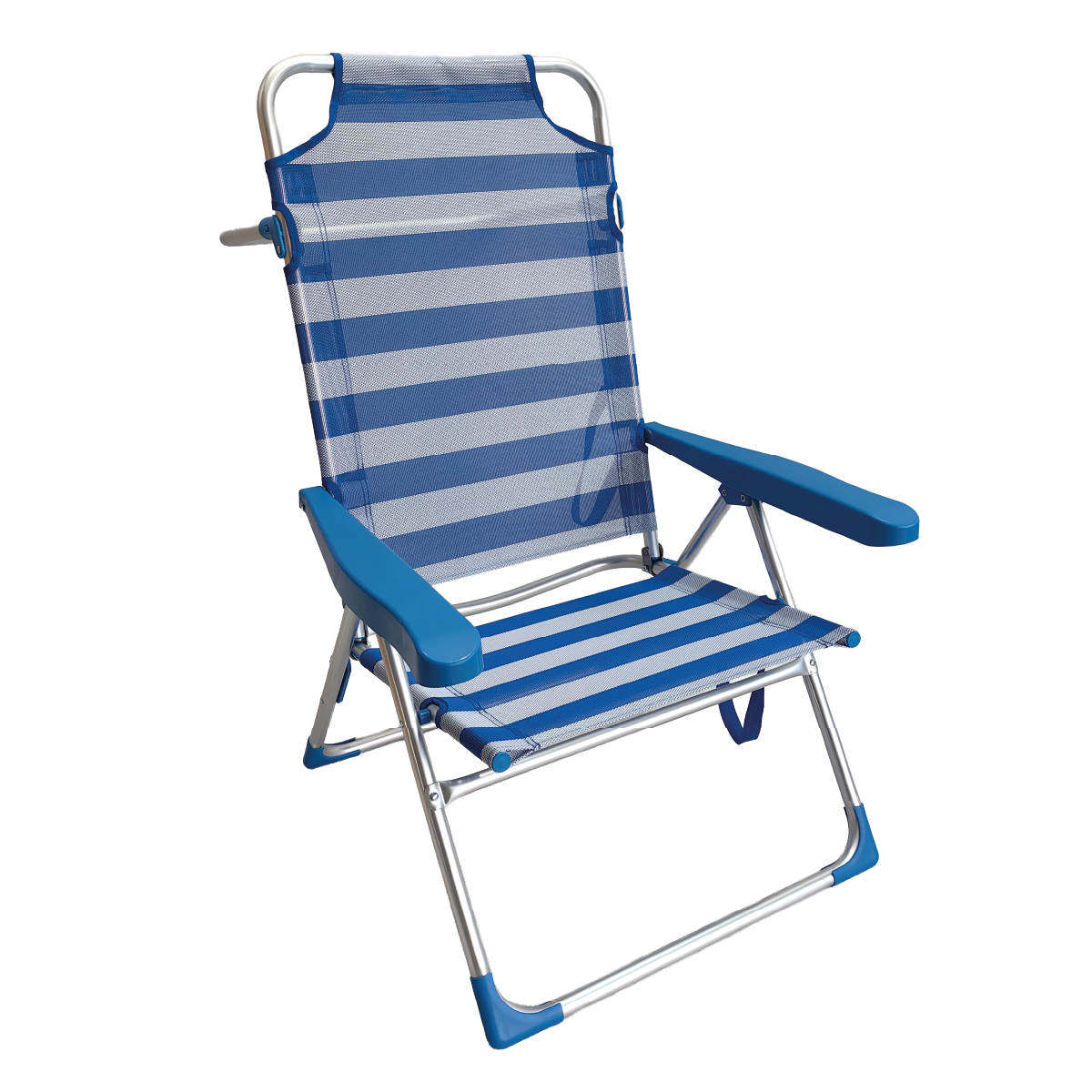Multi-position folding beach chair