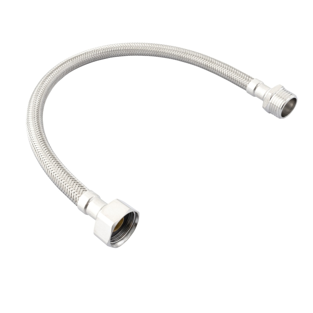 Stainless steel hose DN8 H1/2"xM1/2" 30cm