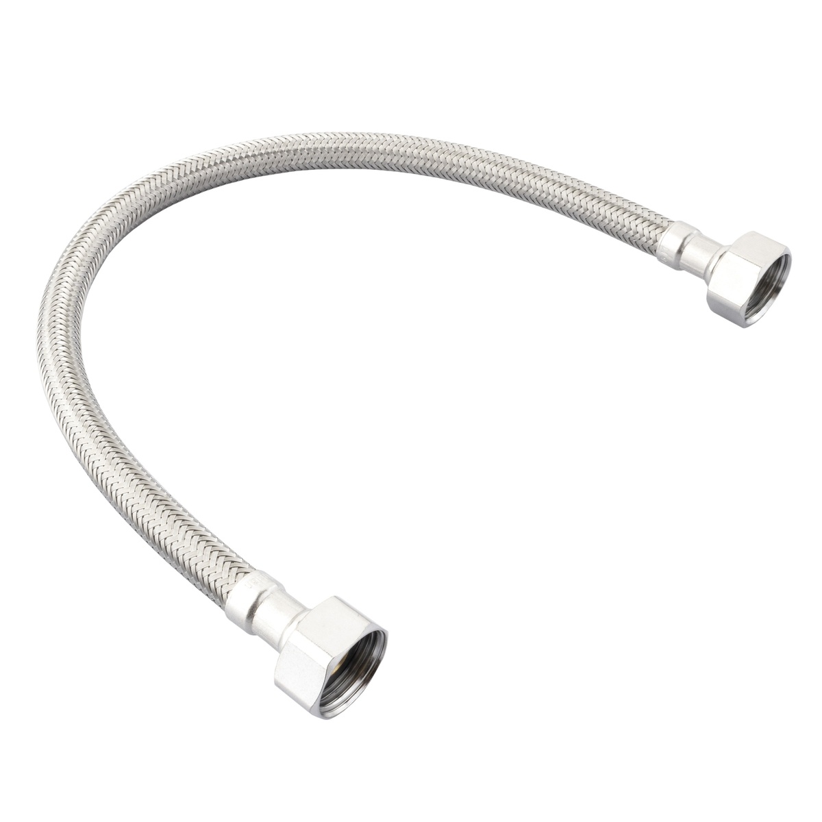 Latiguillo acero inox DN8 H1/2"xH1/2" 30cm