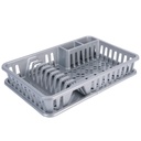 Dish drainer with tray Grey