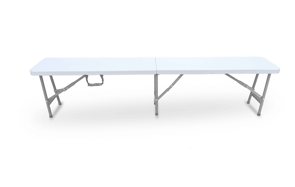 Polyethylene folding bench 1800x290x440mm