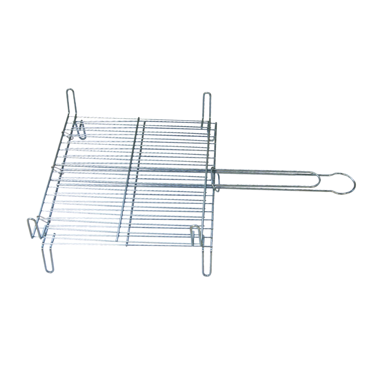 Parrilla doble acero inox 400x450mm