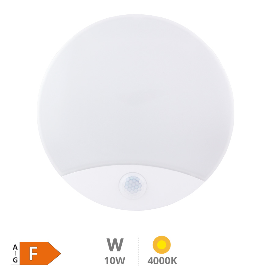 Aplique de parede LED Behali com luz de emergência e sensor de movimento 10W 4000K IP44