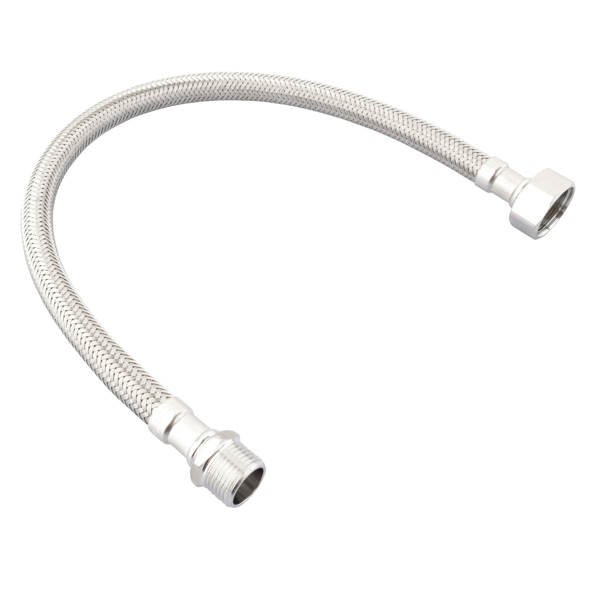 Stainless steel hose DN8 F1/2"xM3/8" 50cm