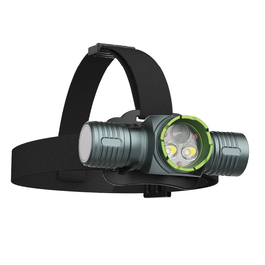 Linterna LED de cabeza recargable USB 15W 1500lm IPX5 