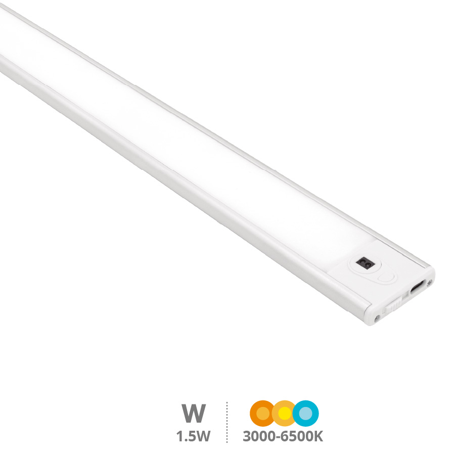 Éclairage d'armoire à LED avec détecteur Juba 1.5W 3000 - 4000 - 6500K