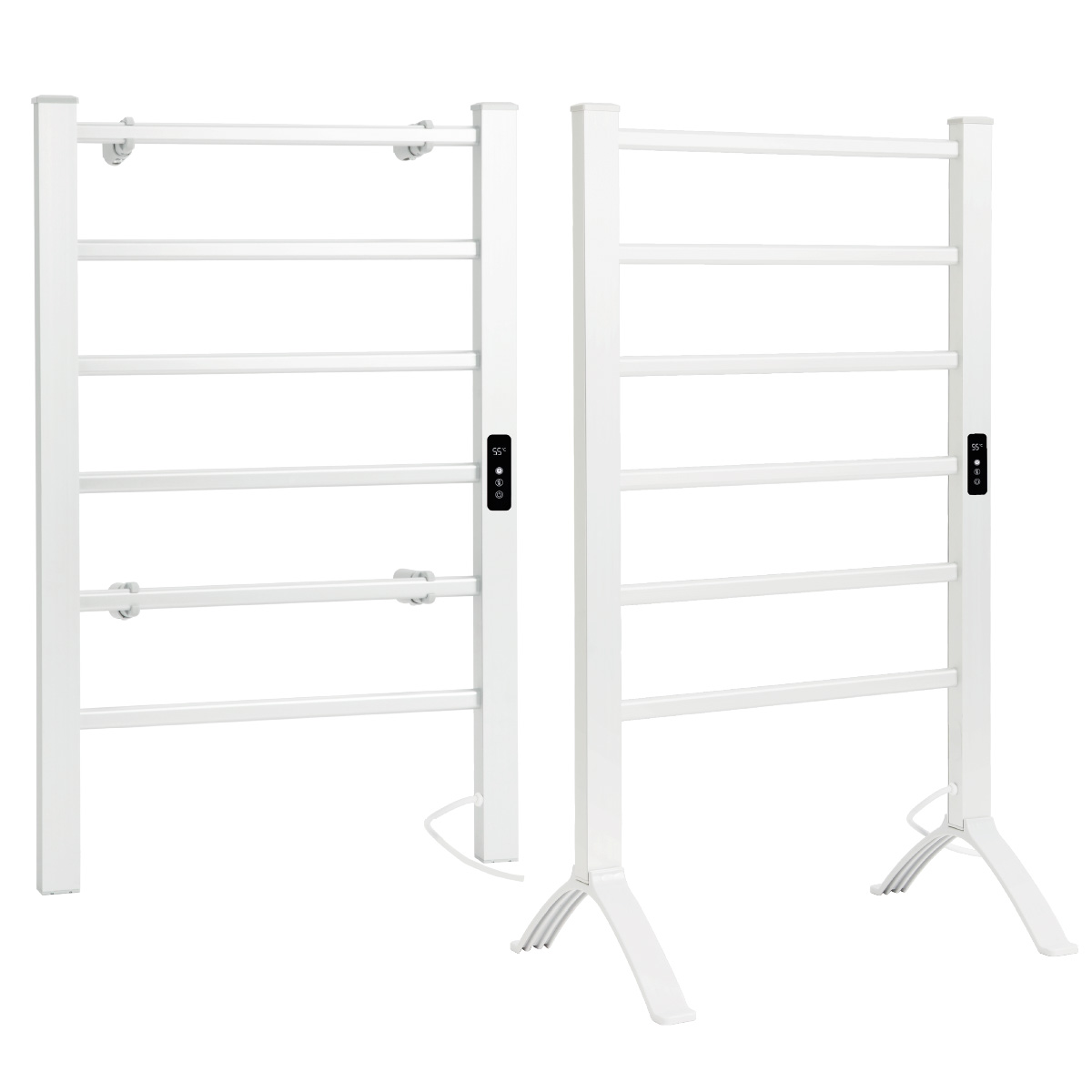 Hadim electric towel rail 2 in 1 with timer Max. 100W White