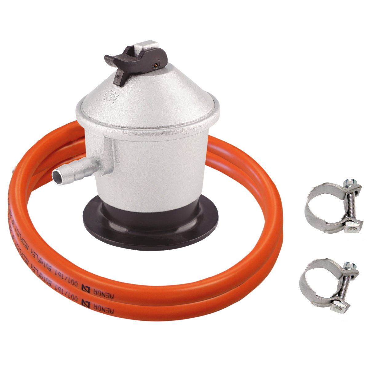Kit régulateur de gaz avec tuyau de butane 80cm