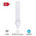CFL PL lamp 26W G24d-3 6400K