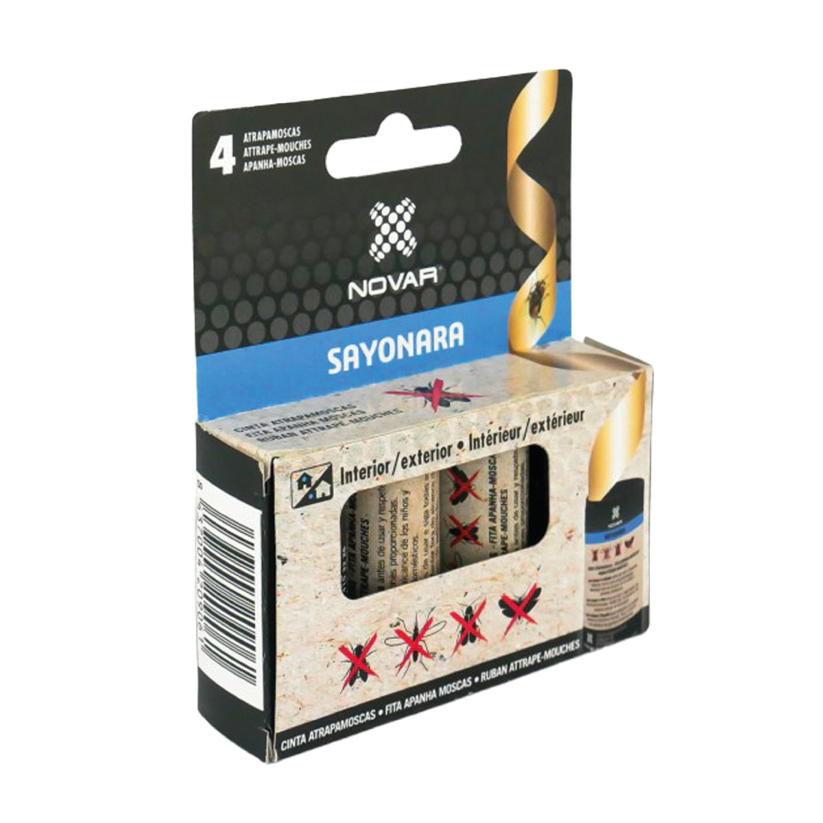 Pack 4 tiras atrapamoscas