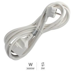 [000100041] Extension cord White (3x1.5mm) 3M wire