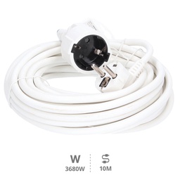 [000100044] Extension cord White (3x1.5mm) 10M wire
