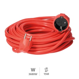 [000100053] Extension cord red (3x1.5mm) 15M wire