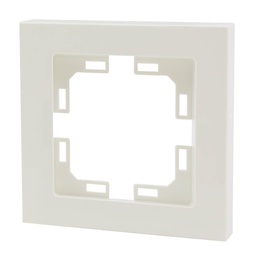 [000201041] Enjoliveur à encastrer droit pour 1 module/renfoncements Blanc