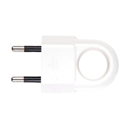 [000201276] Easy pull two pole plug 4mm White