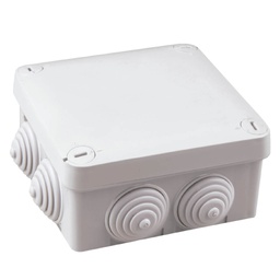 [000301313] Square connection box 105x105x40mm IP55 Grey