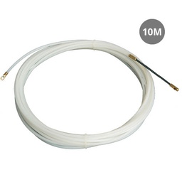 [000600133] Guia de passagem de cabos 100% nylon 4 mm 10 m Branco