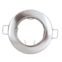 Anneau à encastrer fixe rond Nickel Satin