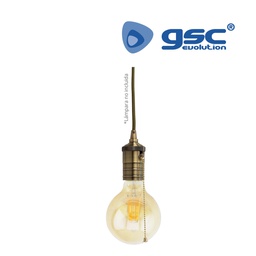 [000705239] String lampholder E27 1M nickel satin
