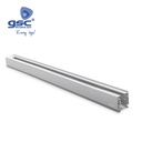 Carril 3 vias 1M para foco carril LED Blanco