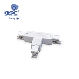 [000705283] 3 Way T shape connector for LED rail spotlight White