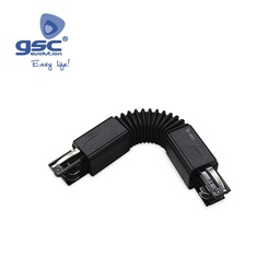 [000705288] 3 Way flexible shape connector for LED rail spotlight Black