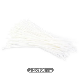 [000900083] Pack of 100pcs cable tie 160x2.5mm Natural