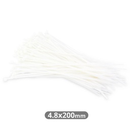 [000900087] Pack of 100pcs cable tie 200x4.8mm Natural