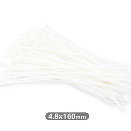 [000900176] Pack of 100pcs cable tie 160x4.8mm Natural