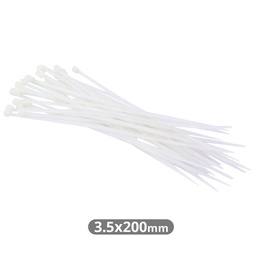 [000901316] Pack of 25pcs cable tie 200x3.5mm Natural