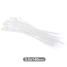 [000901315] Pack of 25pcs cable tie 140x3.5mm Natural
