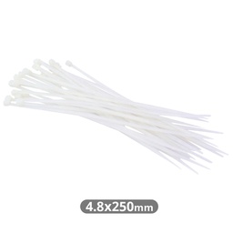 [000901318] Pack of 25pcs cable tie 250x4.8mm Natural