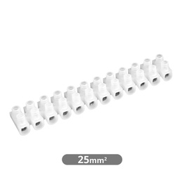 [001000523] Pack 10 Regletas de Conexión 25 mm2 - Blanca