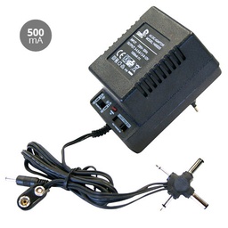 [001400524] Universal power adaptor AC/DC 500MAH