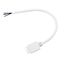 [001504523] 4 pin plug cable with wires for 24V RGB LED strips