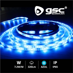 [001504594] 5M 7,2W LED strip SMD5050 blue IP65 24V