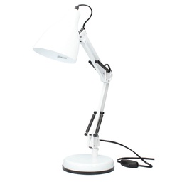 [001801664] Lampe de bureau à bras articulé Fokus E27 Blanche