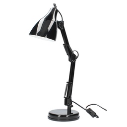[001801665] Lampe de bureau à bras articulé Fokus E27 Noire