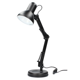 [001900424] Lampe de bureau à bras articulé tradition E27 40 W- Noire