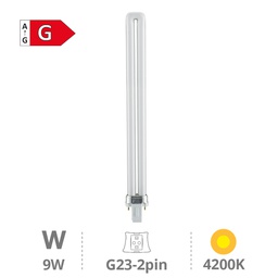 [002000609] CFL PL lamp 9W 2pin G23 4200K