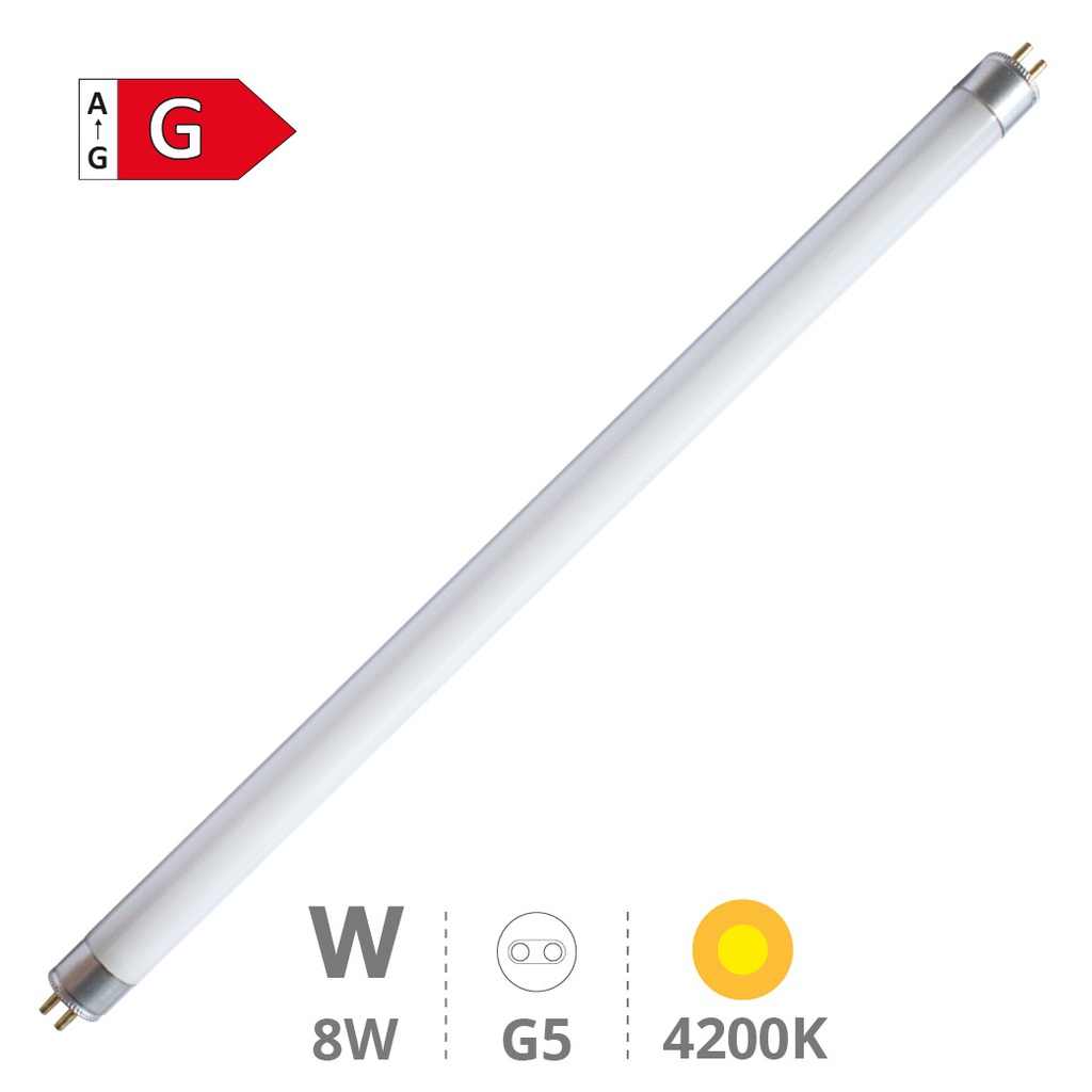 Tubo Fluorescente T5 Trifosforo 8W G5 302mm